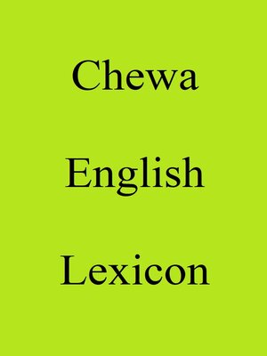 cover image of Chewa English Lexicon
